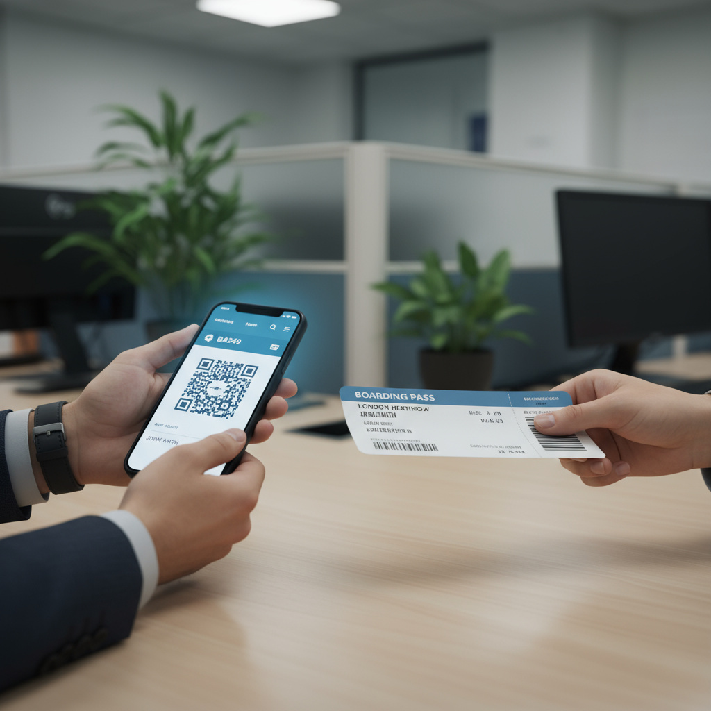 Boekingsbevestiging op smartphone en ticket